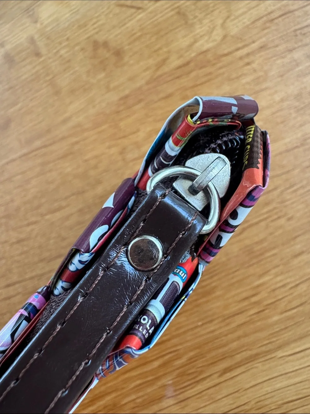 Candy Wrapper Patchwork Wristlet